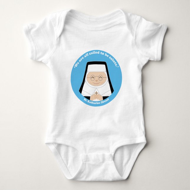 St. Katharine Drexel Baby Bodysuit (Front)
