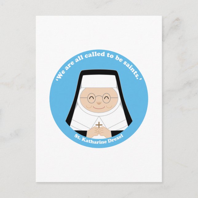 St. Katharine Drexel Postcard (Front)