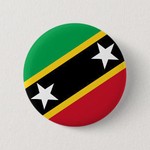 St Kitts and Nevis Flag 6 Cm Round Badge
