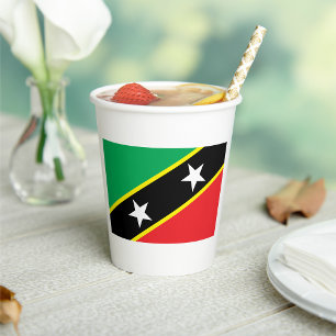 St Kitts And Nevis Flag Paper Cups