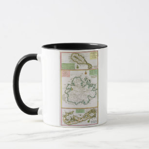 St. Kitts, Antigua and Bermuda, detail from a map Mug
