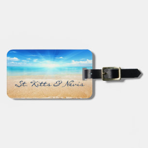 St. Kitts & Nevis beach sunrise Luggage Tag