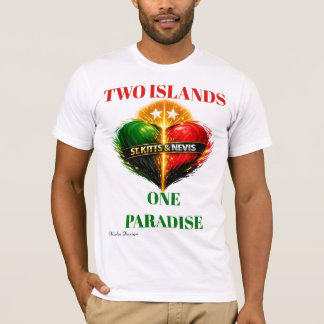 ST. Kitts & Nevis colourful T-Shirt