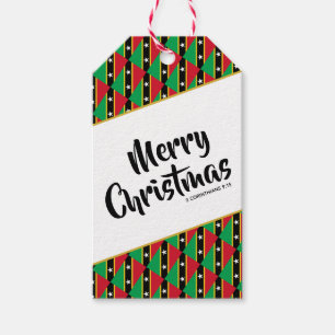 ST KITTS NEVIS Custom Merry Christmas Scripture Gift Tags