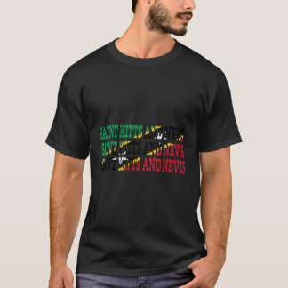 St Kitts Nevis Kittian Nevisian Flag Sports Lovers T-Shirt
