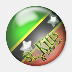 St. Kitts & Nevis Patriotic Magnet