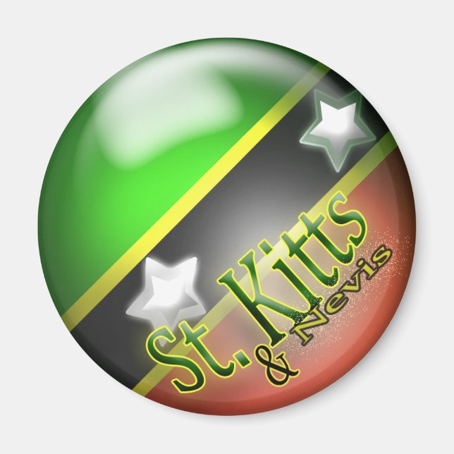 St. Kitts & Nevis Patriotic Magnet (Front)