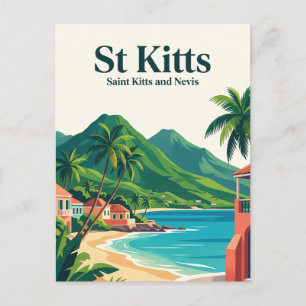 St Kitts Saint Kitts and Nevis Postcard