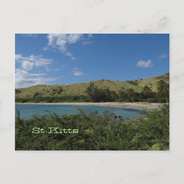 St. Kitts Tropical Beach Photo Postcard (Front)