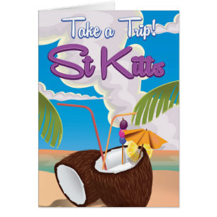 St Kitts Vacation travel poster