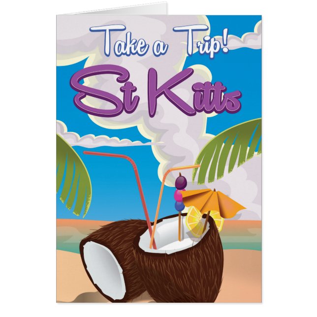 St Kitts Vacation travel poster (Front)