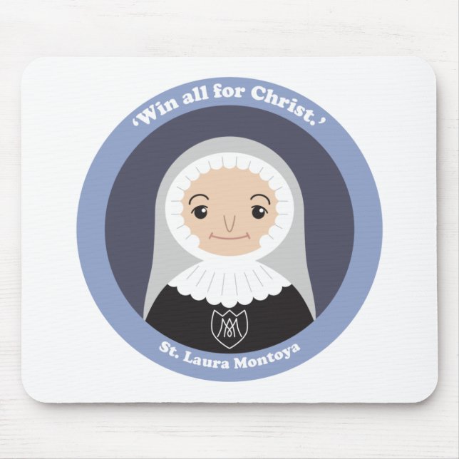 St. Laura Montoya Mouse Pad (Front)
