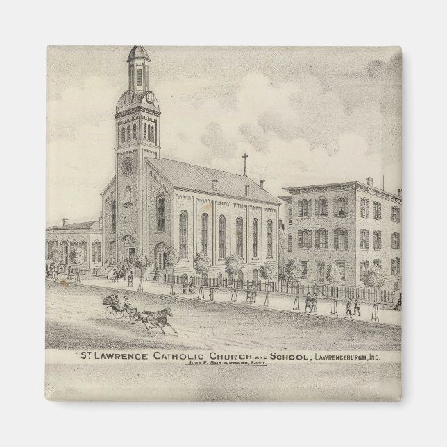 St Lawrence Catholic Church and School Magnet (Front)