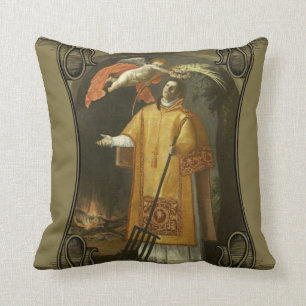 St. Lawrence of Rome, Patron Saint of Cooks Cushion