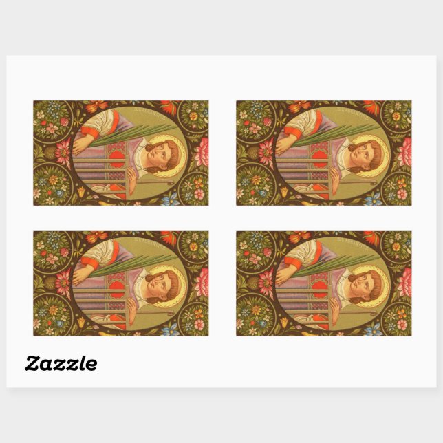 St. Lawrence of Rome (PM 04) Rectangular Sticker (Sheet)
