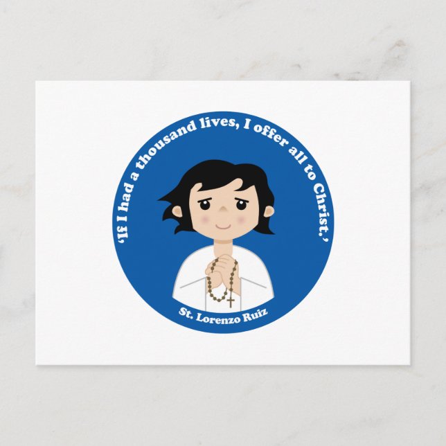 St. Lorenzo Ruiz Postcard (Front)
