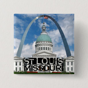 St Louis 15 Cm Square Badge