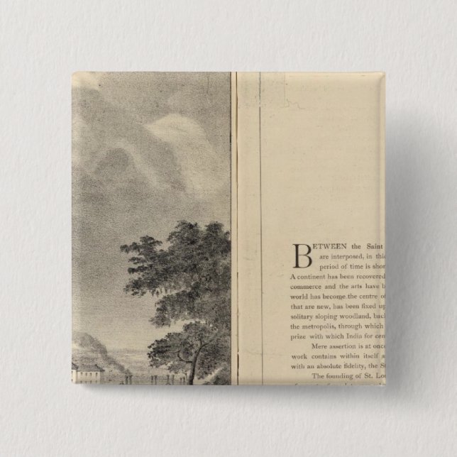 St. Louis, 1832 15 Cm Square Badge (Front)