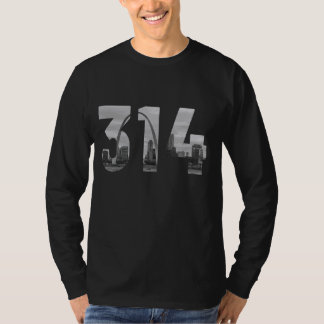 St. Louis 314 Area Code Vintage Skyline Missouri T-Shirt
