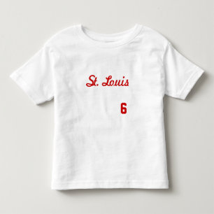 ST. LOUIS #6 WHITE TODDLER T-SHIRT