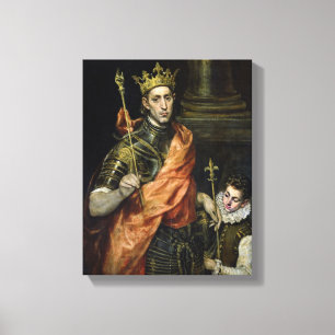St. Louis and his Page, c.1585-90 Canvas Print
