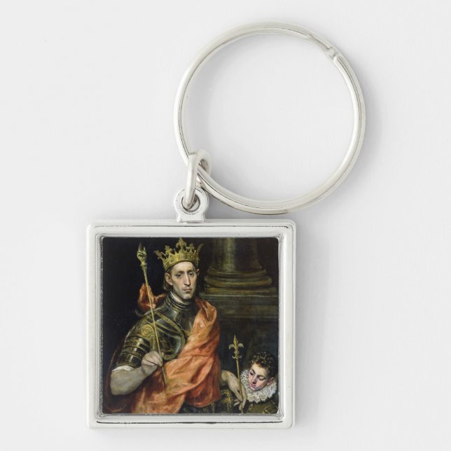 St. Louis  and his Page, c.1585-90 Key Ring (Front)