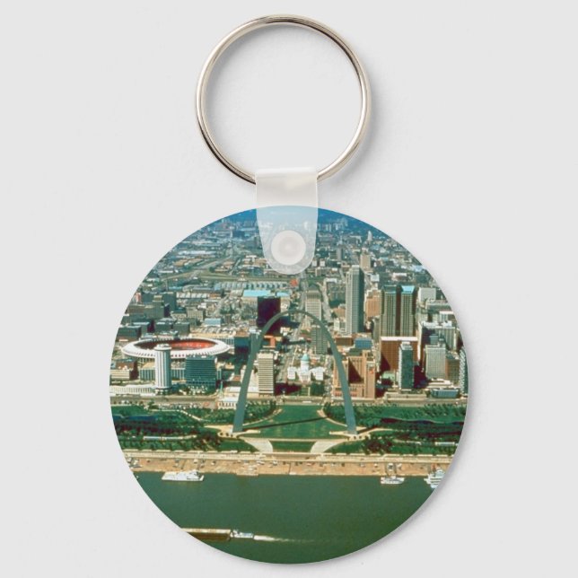 St. Louis Arch and Skyline Key Ring (Front)