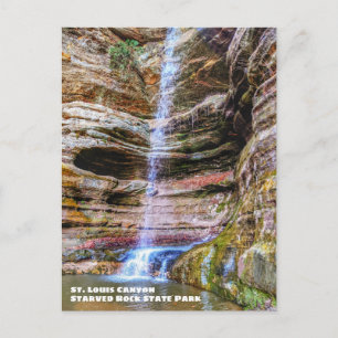 St. Louis Canyon, Starved Rock State Park Postcard