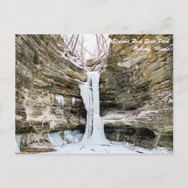 St. Louis Canyon Starved Rock State Park Postcard (Front)