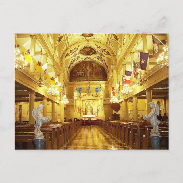 St. Louis Cathedral (interior), New Orleans, LA Postcard (Front)