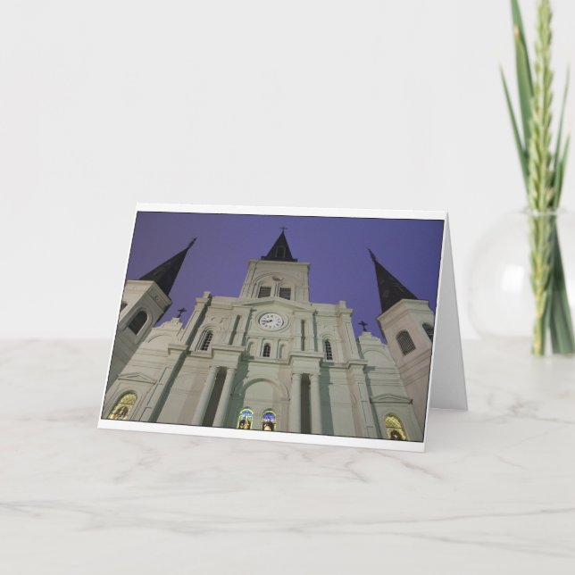 St. Louis Cathedral, Jackson Square, New Orleans Holiday Card (Front)