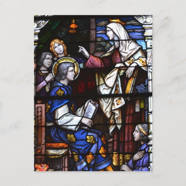 St. Louis Cathedral Stained Glass Postcard (Front)