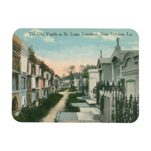 St. Louis Cemetery, New Orleans Vintage  Magnet