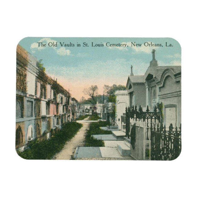 St. Louis Cemetery, New Orleans Vintage  Magnet (Horizontal)