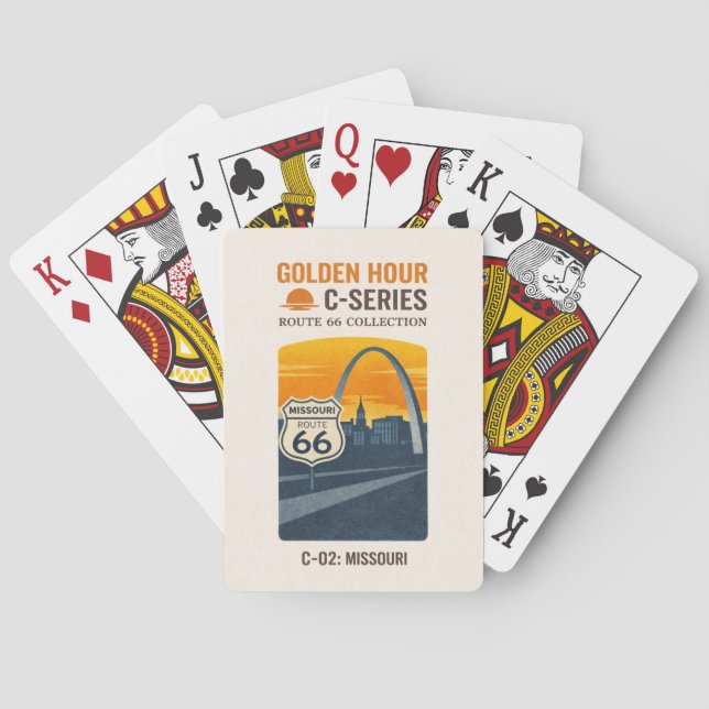 St. Louis Centennial Gateway Sunset Deck Playing Cards (Back)