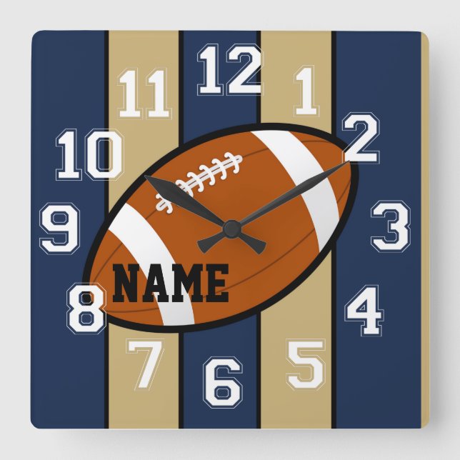 St. Louis Colours Football Wall Clock (Front)