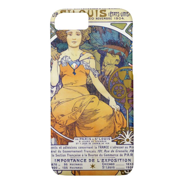 St. Louis Exhibition, Mucha Case-Mate iPhone Case (Back)