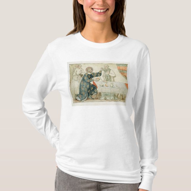 St. Louis feeding a miserly monk T-Shirt (Front)