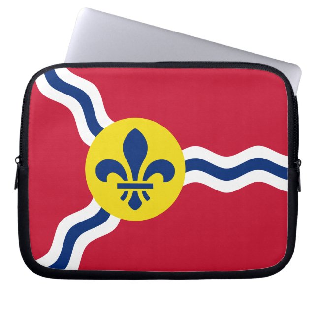 St. Louis Flag Laptop Sleeve (Front)