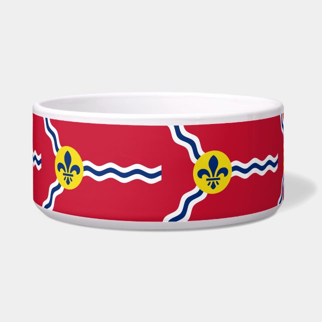 St. Louis Flag Pet Bowl (Front)
