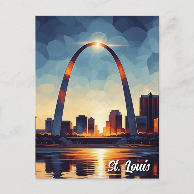 St Louis Gateway Arch Travel Postcard (Front)