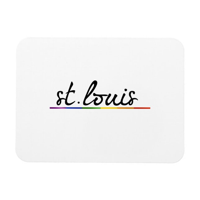 ST. LOUIS GAY PRIDE -.png Magnet (Horizontal)