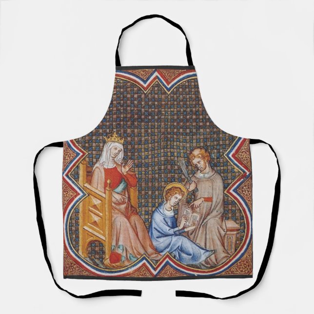 St. Louis IX of France Patron of Kings Art Apron (Front)