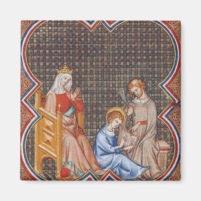 St. Louis IX of France Patron of Kings Art Magnet (Front)