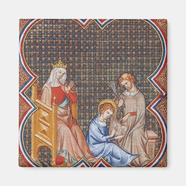 St. Louis IX of France Patron of Kings Art Magnet (Front)