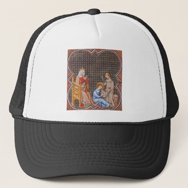St. Louis IX of France Patron of Kings Art Trucker Hat (Front)