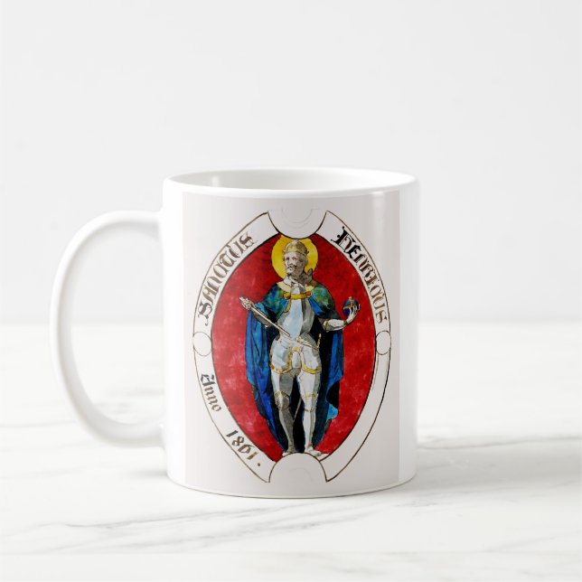 St. Louis IX of France Patron of Kings Coffee Mug (Left)