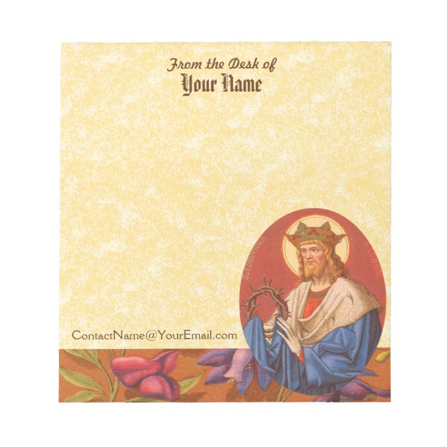 St. Louis IX the King (PM 05) 5.5"x6" Notepad (Front)