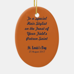 St. Louis IX the King (PM 05) Ceramic Tree Decoration