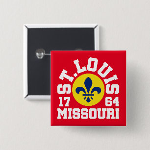 St. Louis,Missouri 15 Cm Square Badge
